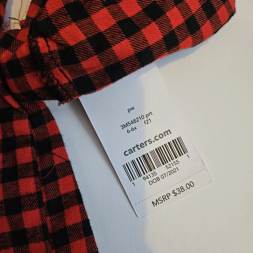 Red Gingham Girls dress Size 6